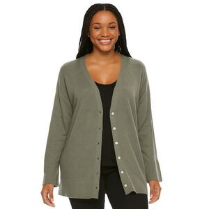 Club Monaco Sage Long‎ Line Button front Cashmere Cardigan Small